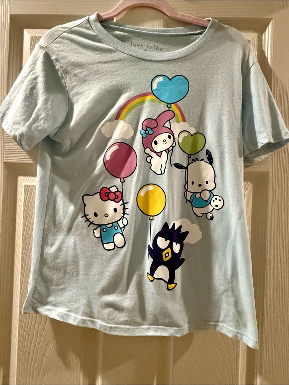 Love Tribe Light Blue Sanrio Balloon Character Tee - Kids